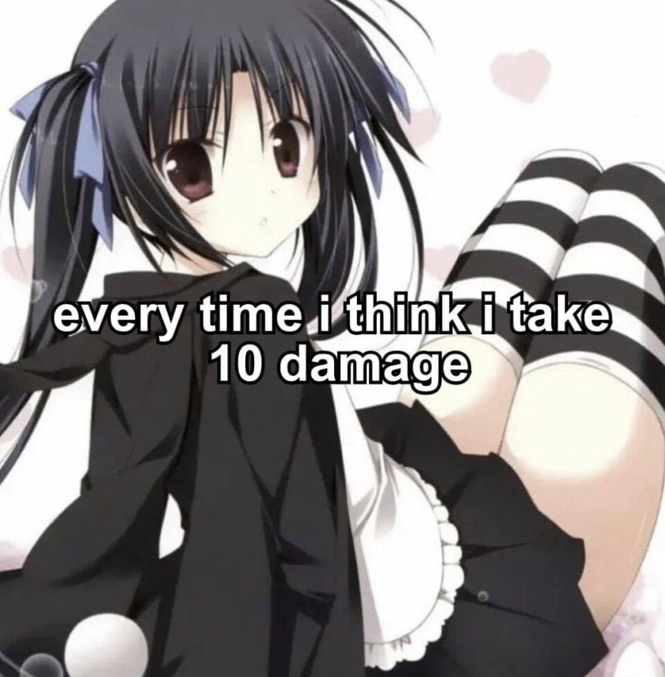 every time i think i take
10 damage