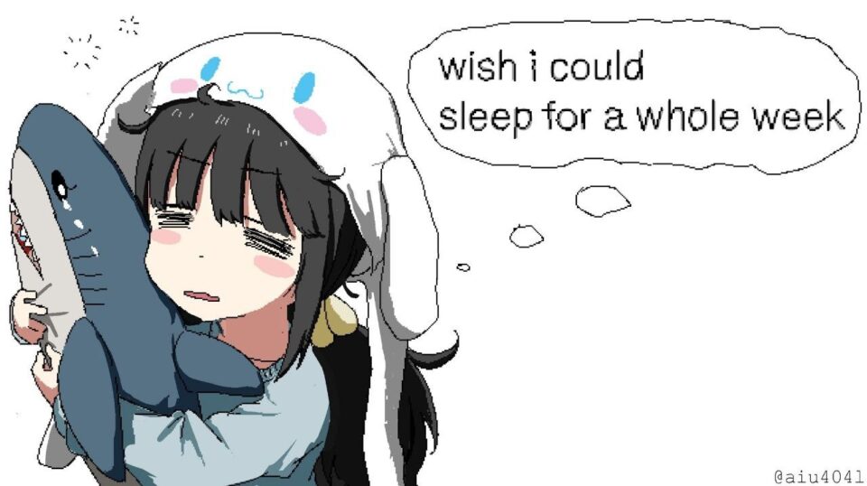 wish i could
sleep for a whole week