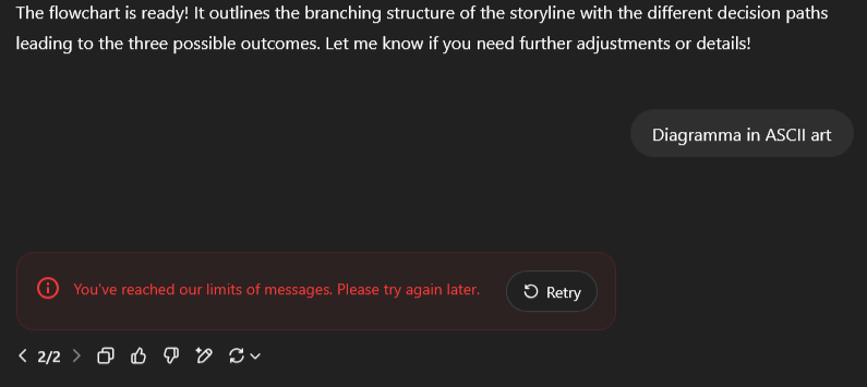 You've reached our limits of messages. Please try again later.