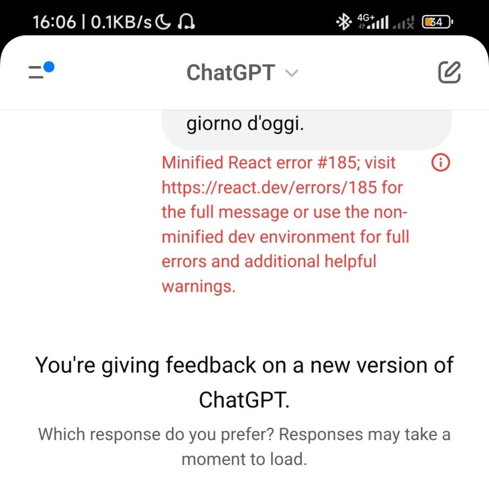 Minified React error #185; visit https://react.dev/errors/185 for the full message or use the non-minified dev environment for full errors and additional helpful warnings.
